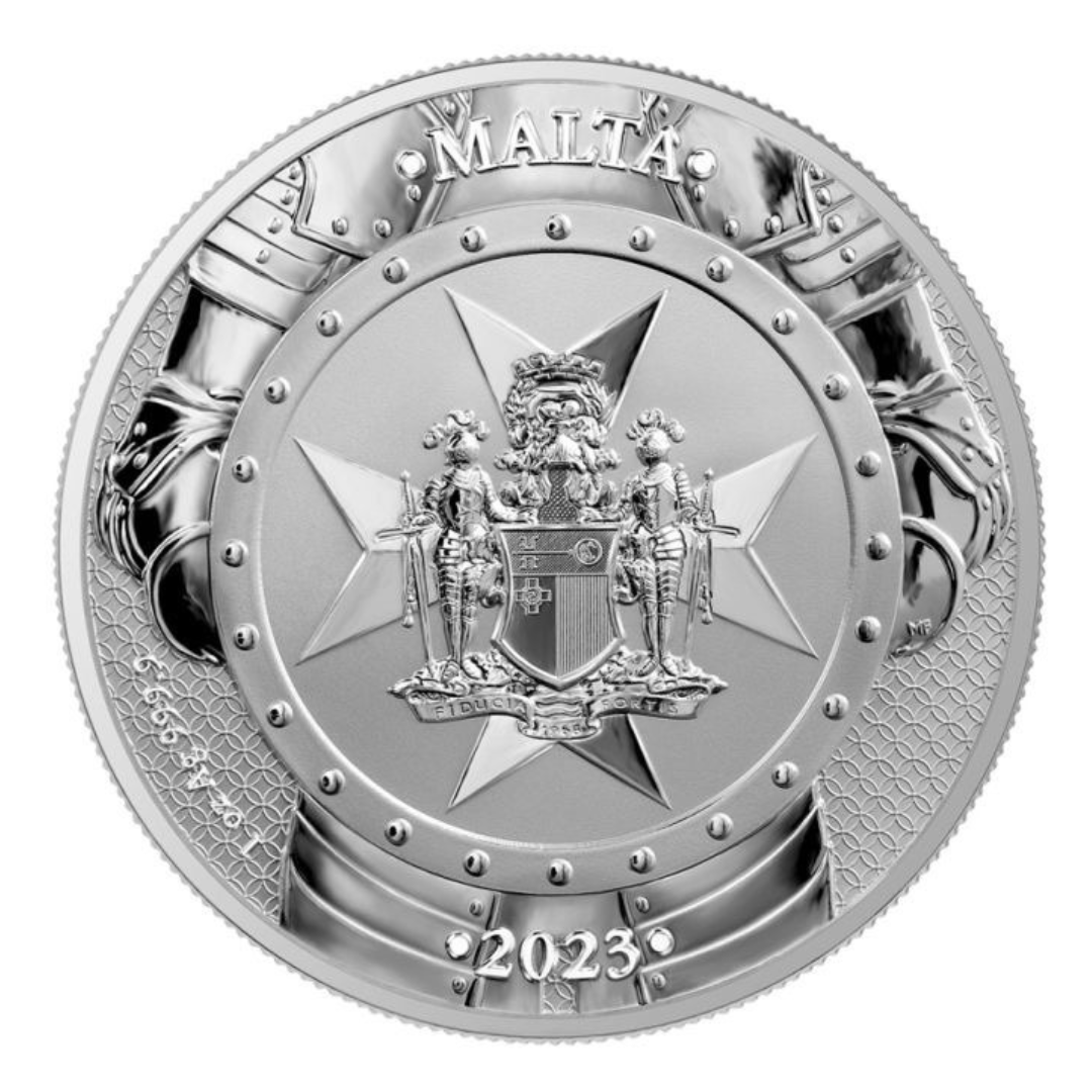 2023 Malta 1 oz Knights of the Past 5 Euro BU Silver Coin