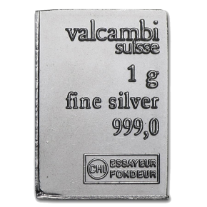 1 Gram Silver Bar &ndash; .999 Fine