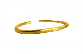 1 Troy Ounce 99.99% Pure Gold Handcrafted Hammered Bracelet