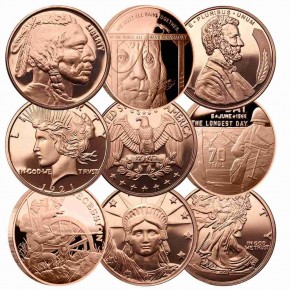 1&nbsp;oz Copper Round &ndash; Random Design