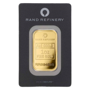 Rand Refinery 1 oz Gold Bar (Assay Card)