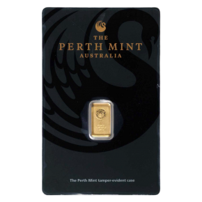 Perth Mint 1 gram Gold Bar (in Assay Card)