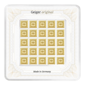 Geiger Edelmetalle 25&times;1 g Gold Bars &ndash; (Multicard)