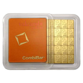 Valcambi 50&times;1 g Gold CombiBar&trade; (in Assay Card)