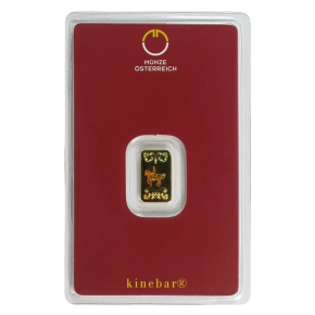 1 g Austrian Mint Gold KineBar &ndash; Lipizzaner Horse (in Assay)
