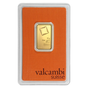10 g Gold Bar &ndash; Valcambi Suisse (in Assay)