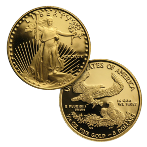 1/10 oz Proof American Gold Eagle (Random Year, Capsule Only)
