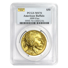 1 oz American Gold Buffalo MS-70 NGC/PCGS (Random Year)