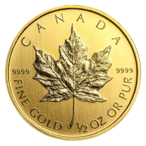 Canada 1/2 oz Gold Maple Leaf .9999 Fine (Random Year)