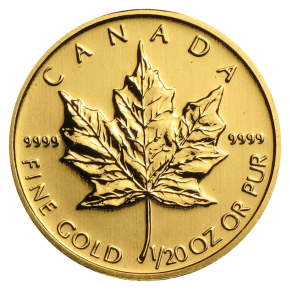 Canada 1/20 oz Gold Maple Leaf .9999 Fine (Random Year)