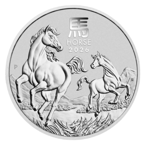 2026 Australia 2 oz Silver Lunar Horse &ndash; BU (Series III)