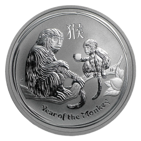 2016 Australia 1/2 oz Silver Lunar Monkey BU (Series II)