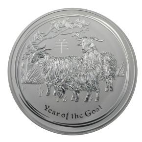 2015 Australia 1 Kilo Silver Lunar Goat BU (Series II)