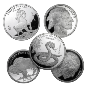 2 oz Silver Round &ndash; Random Mint (Design Varies)