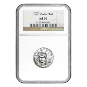 1/4 oz American Platinum Eagle MS-70 PCGS/NGC (Random Year)