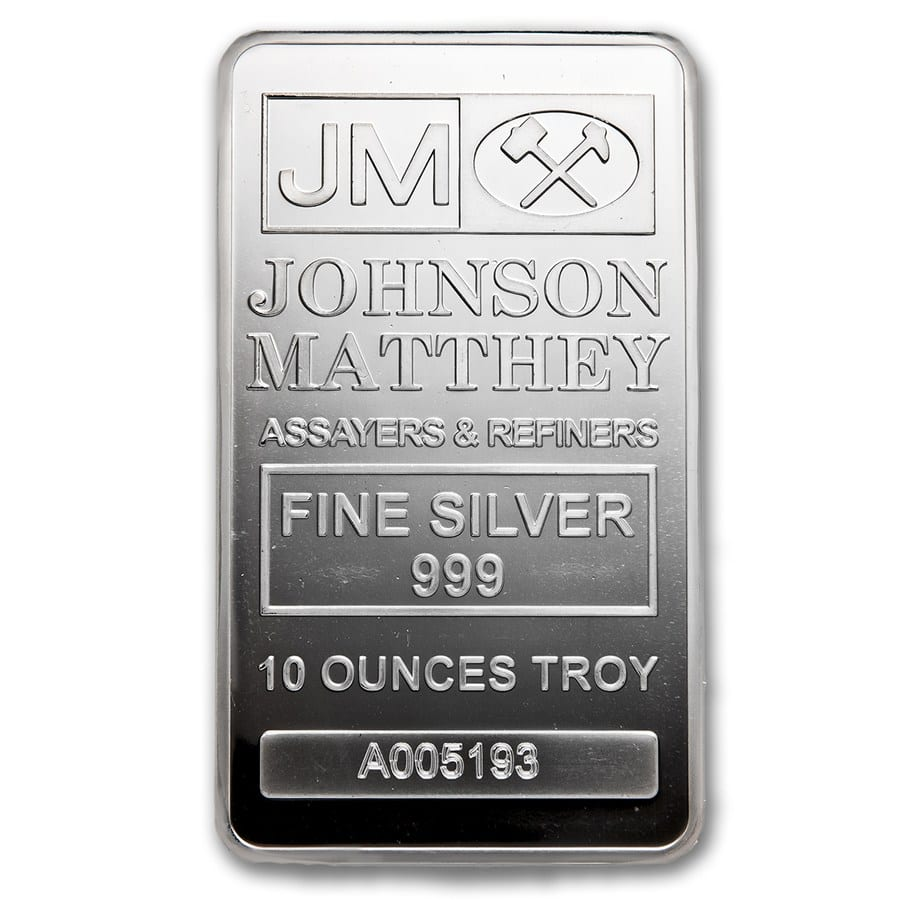 Johnson Matthey Silver Bars